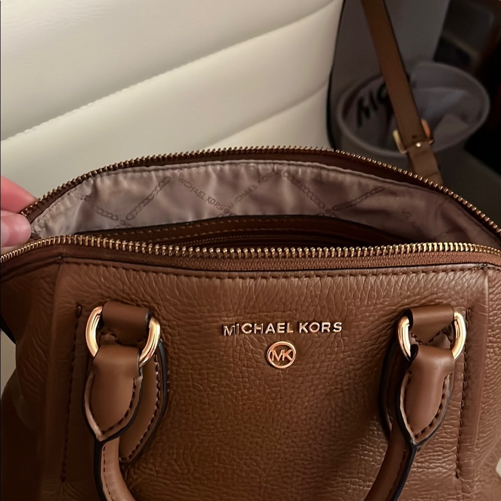 Brown Crossbody Satchel Bag - Picture 2 of 8